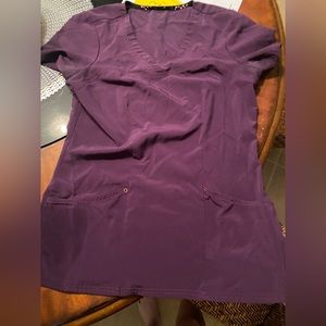 Purple medical scrub set
